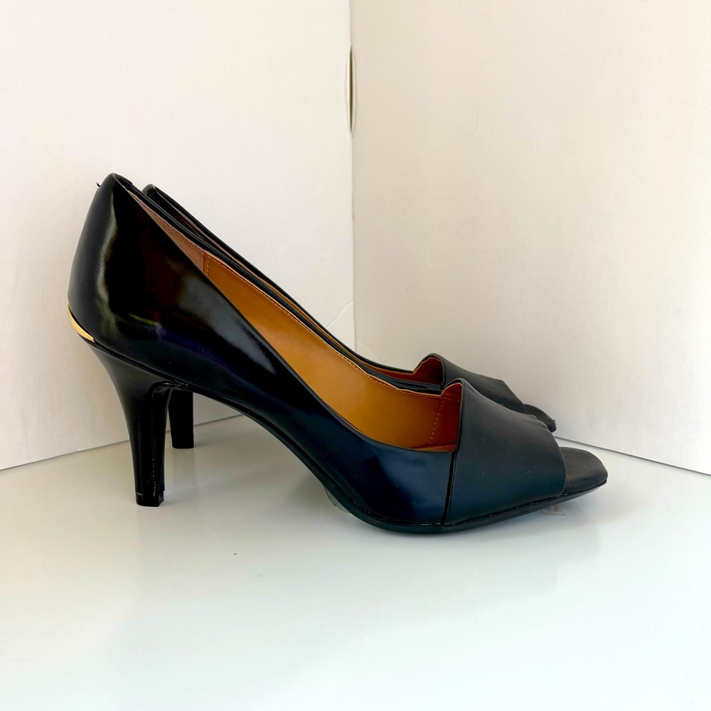 Calvin Klein Black Patent Leather w/ Nareen Heels